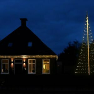 Vlaggenmast Kerstverlichting 800 LED 3D Warmwit