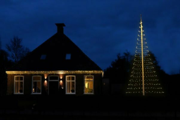 Vlaggenmast Kerstverlichting 800 LED 3D Warmwit