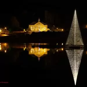 Vlaggenmast Kerstverlichting