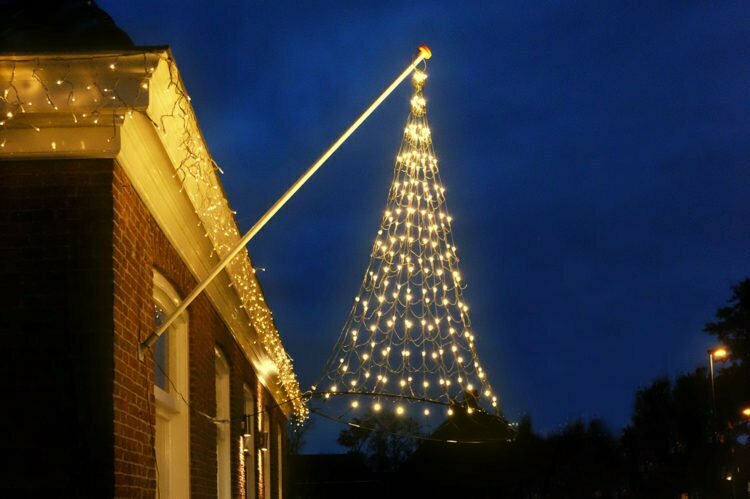 Vlaggenmast Kerstverlichting 192 LED