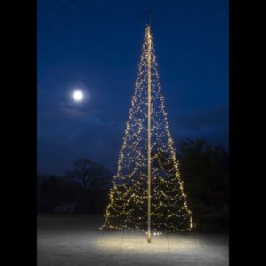 Vlaggenmast kerstverlichting - Fairybell 10 meter 2000 LED